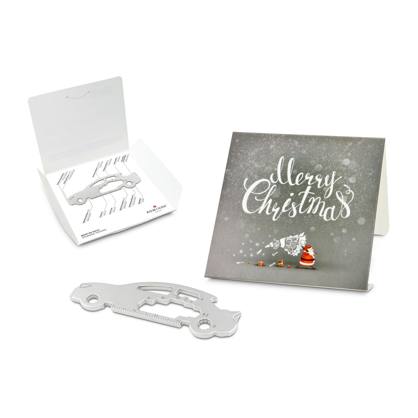 ROMINOX® Key Tool / Multifunktionswerkzeug im Motiv-Mäppchen Merry Christmas