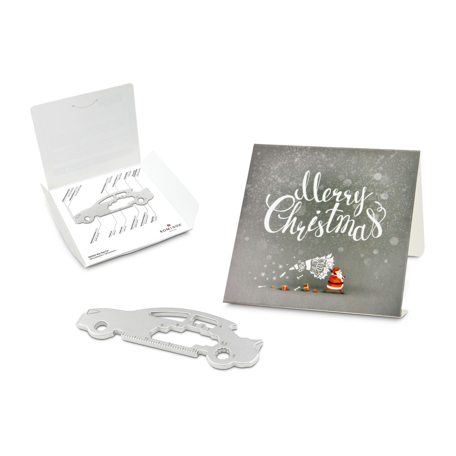ROMINOX® Key Tool / Multifunktionswerkzeug im Motiv-Mäppchen Merry Christmas