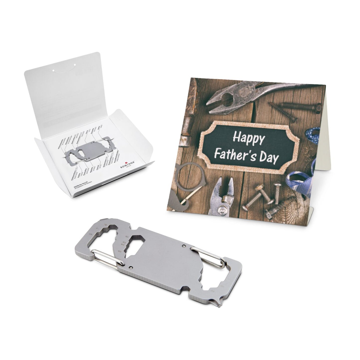 ROMINOX® Key Tool / Multifunktionswerkzeug im Motiv-Mäppchen Happy Father's Day