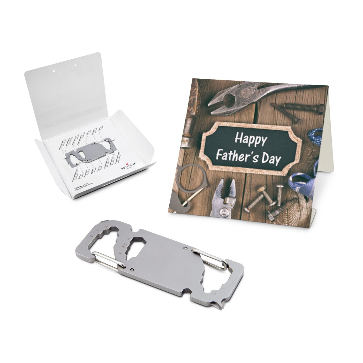 ROMINOX® Key Tool / Multifunktionswerkzeug im Motiv-Mäppchen Happy Father's Day