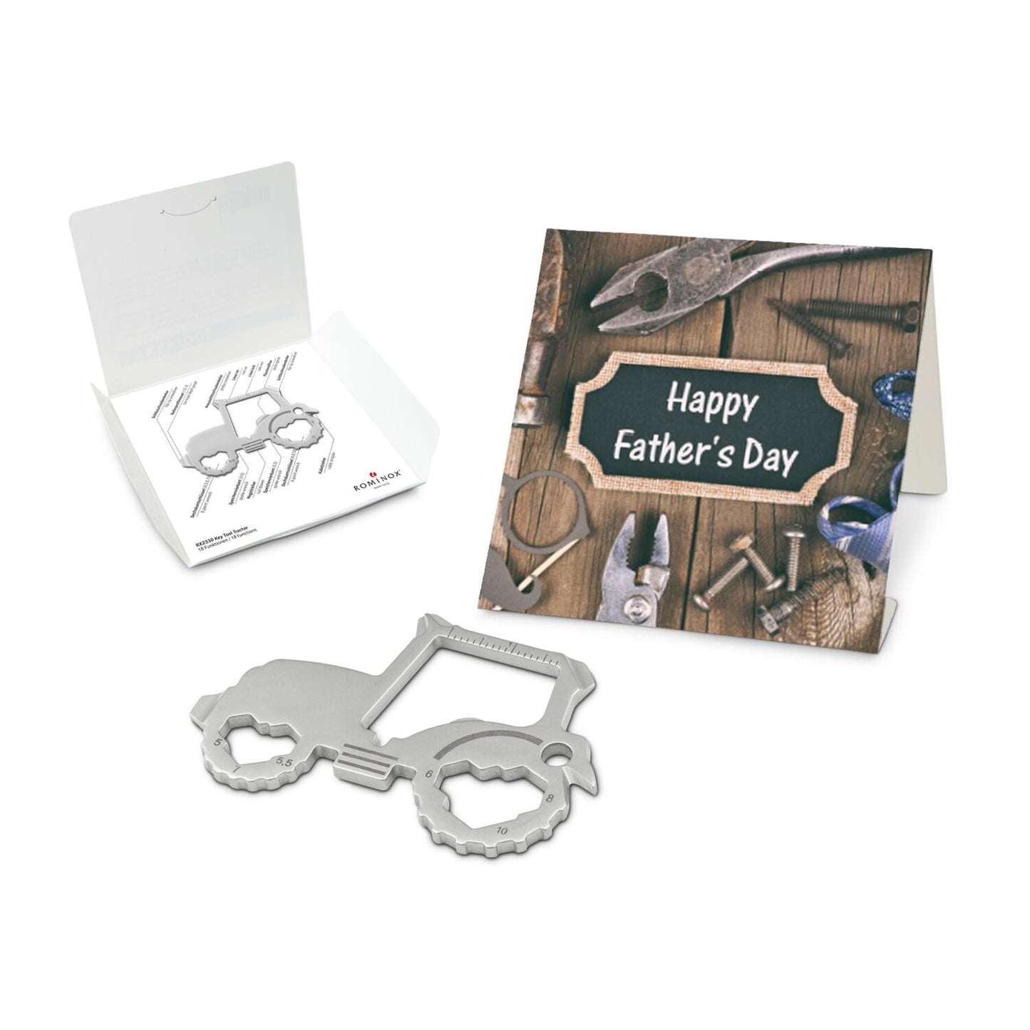 ROMINOX® Key Tool / Multifunktionswerkzeug im Motiv-Mäppchen Happy Father's Day