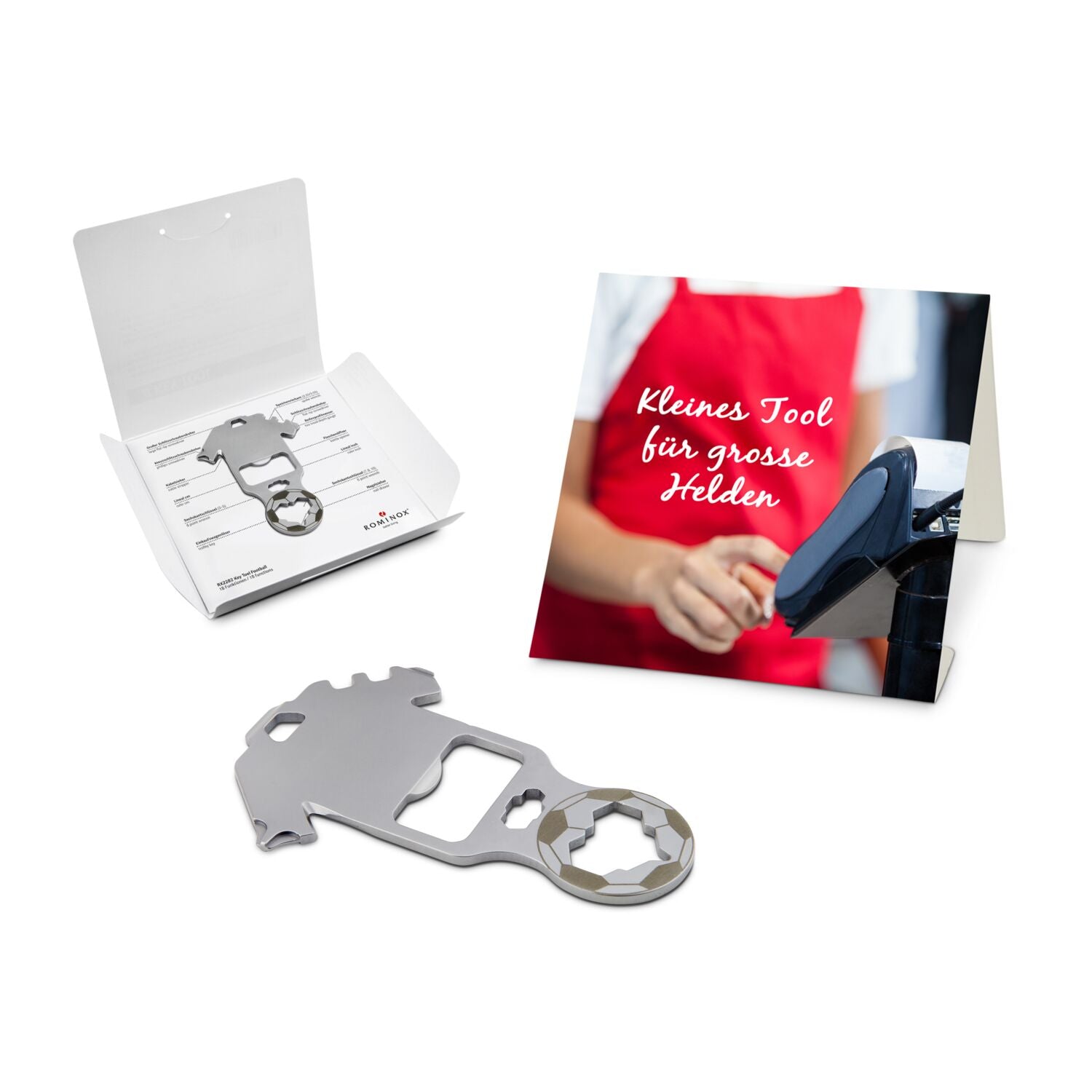 ROMINOX® Key Tool / Multifunktionswerkzeug im Motiv-Mäppchen Große Helden (Einzelhandel)