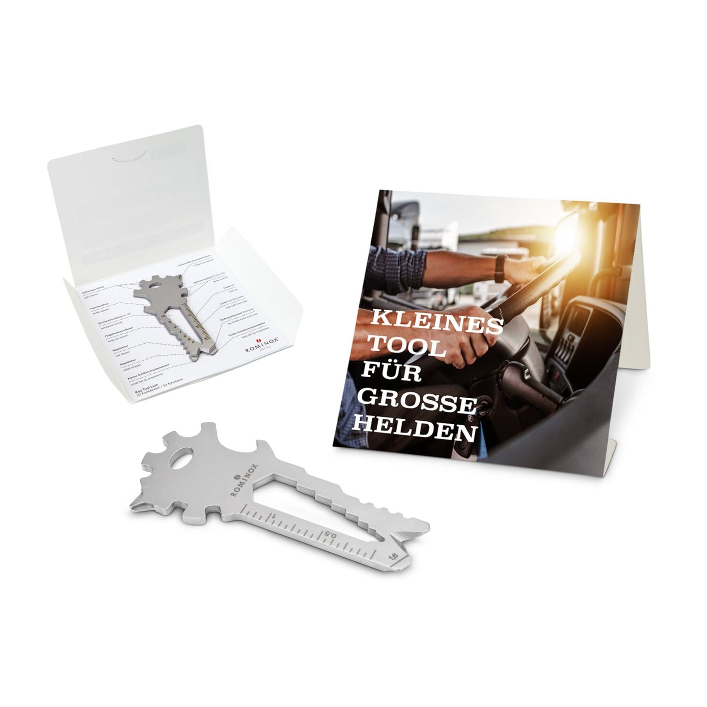 ROMINOX® Key Tool / Multifunktionswerkzeug im Motiv-Mäppchen Große Helden