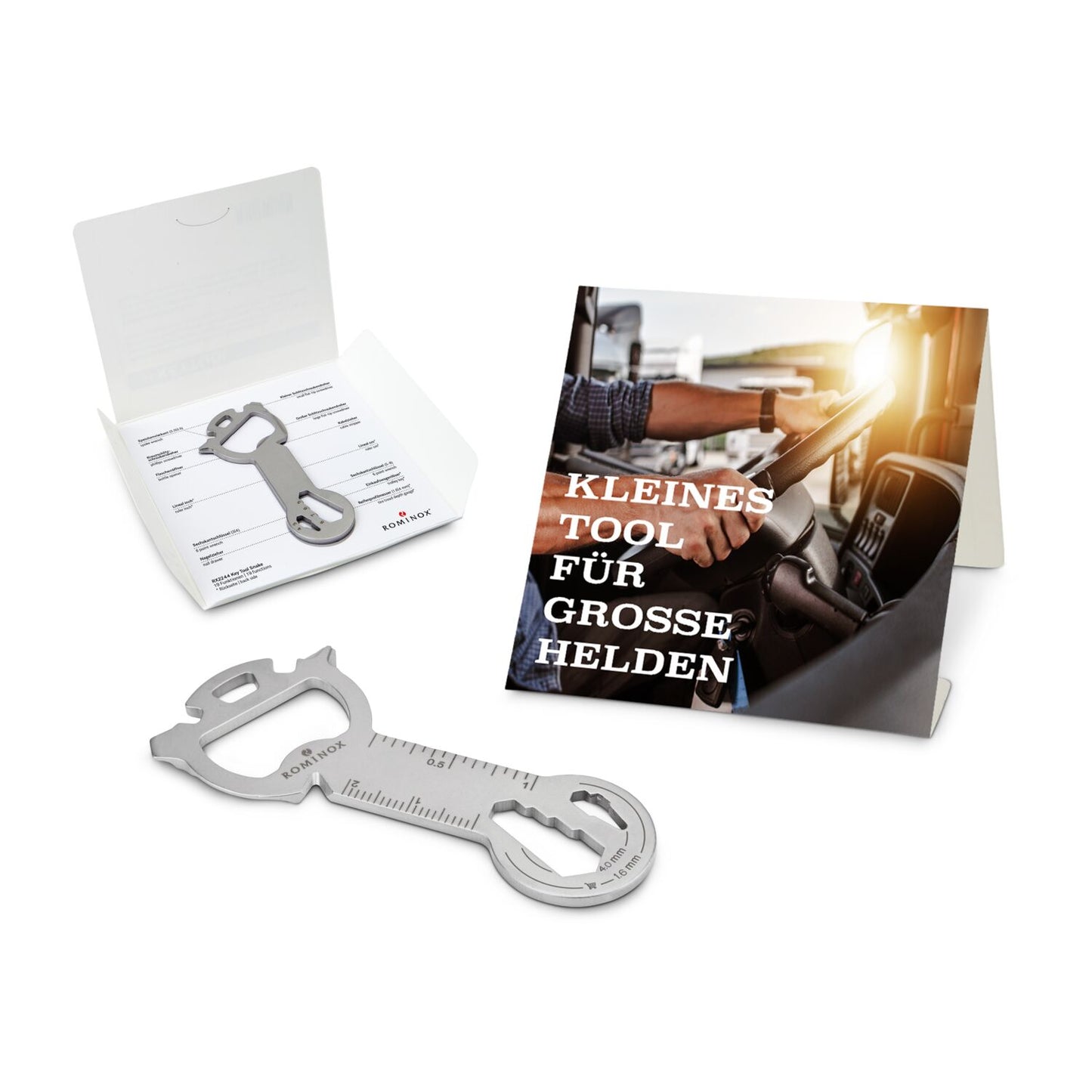 ROMINOX® Key Tool / Multifunktionswerkzeug im Motiv-Mäppchen Große Helden