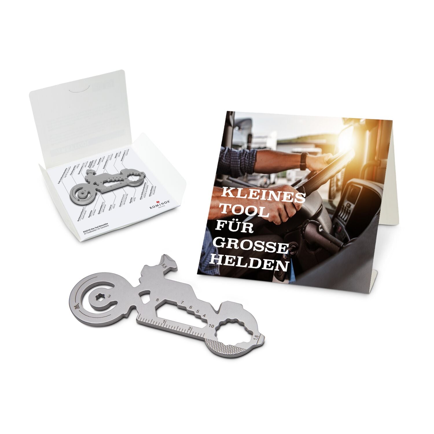 ROMINOX® Key Tool / Multifunktionswerkzeug im Motiv-Mäppchen Große Helden