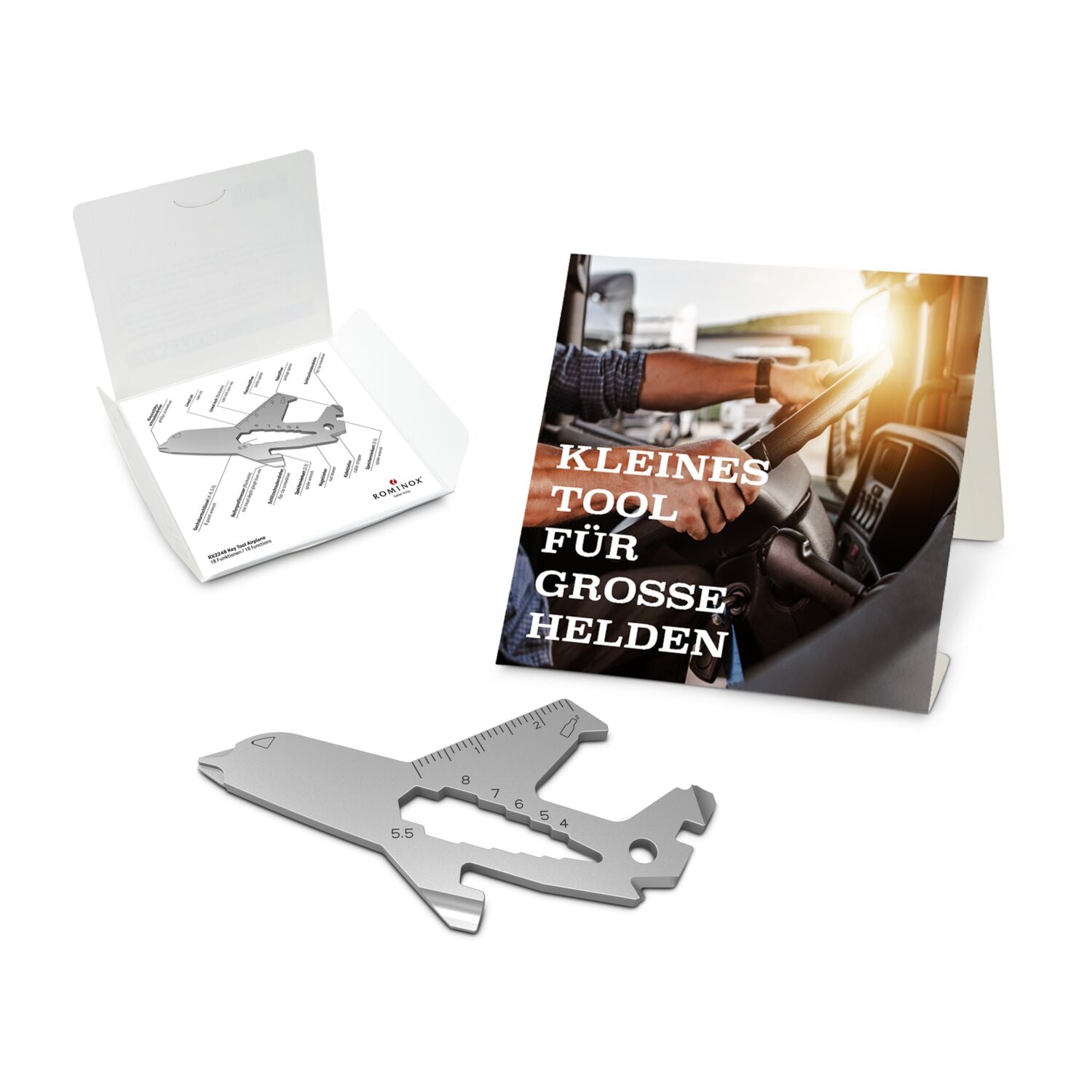 ROMINOX® Key Tool / Multifunktionswerkzeug im Motiv-Mäppchen Große Helden