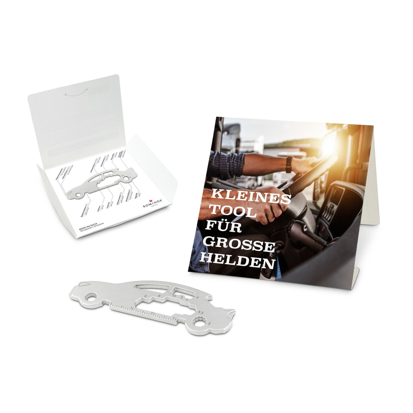 ROMINOX® Key Tool / Multifunktionswerkzeug im Motiv-Mäppchen Große Helden