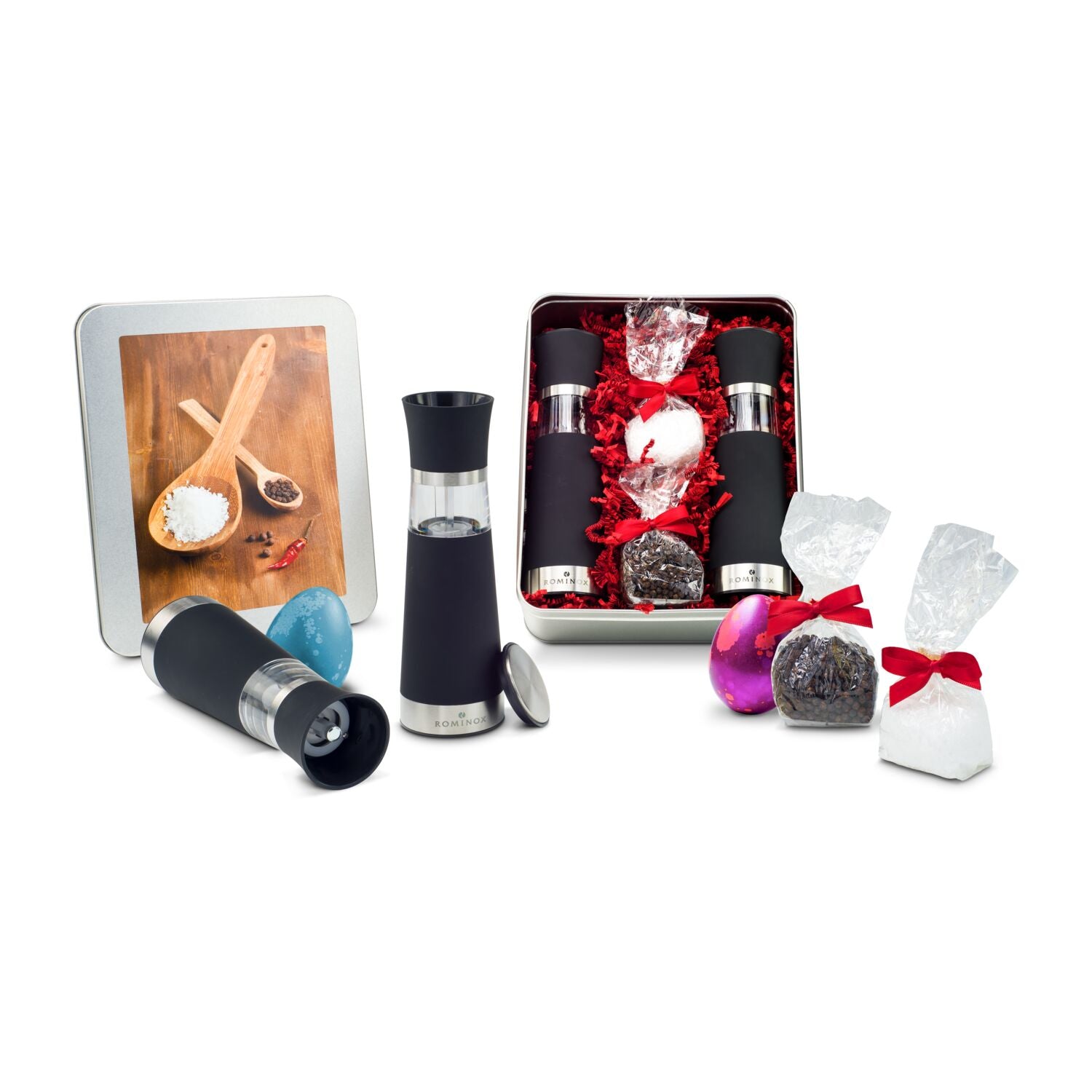 Oster-Salz- & Pfeffermühlen Set - in Silberdose