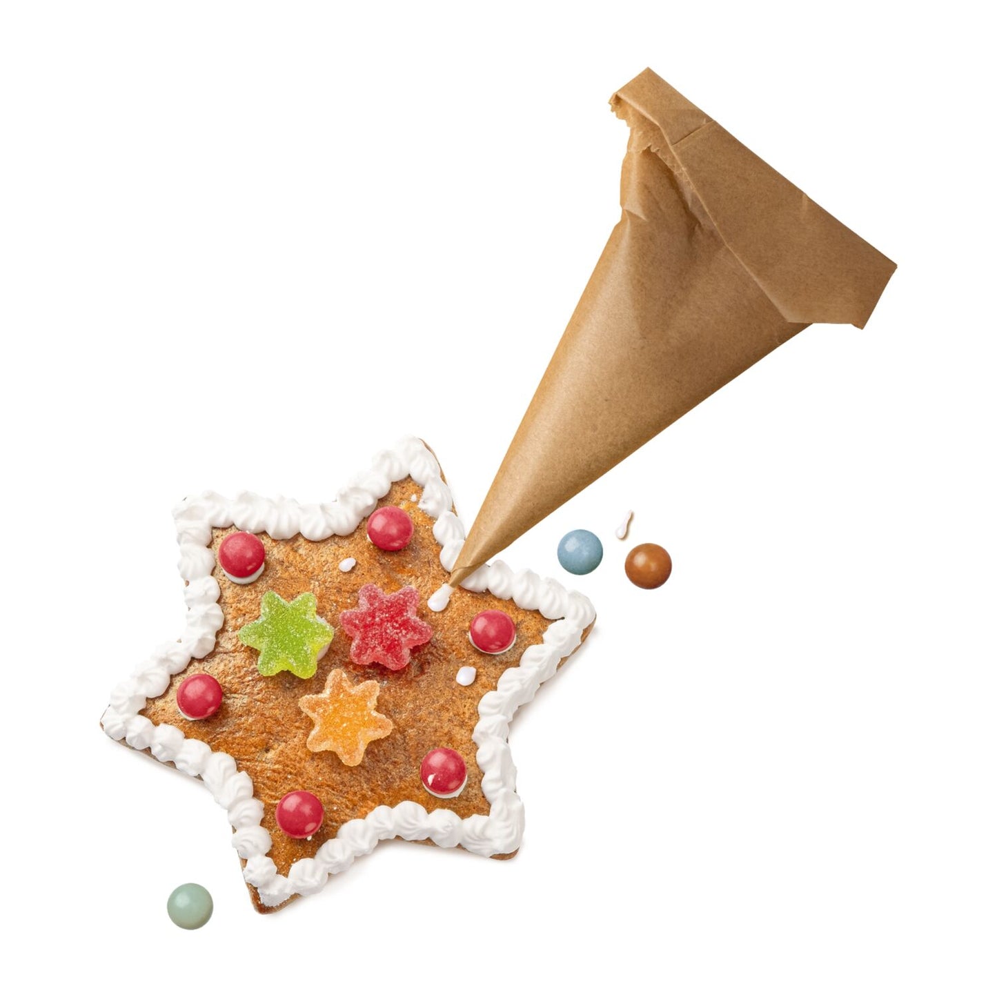 Kreativset Lebkuchenfiguren, Dekorier-Set mit 5 Lebkuchenteilen (480 g)