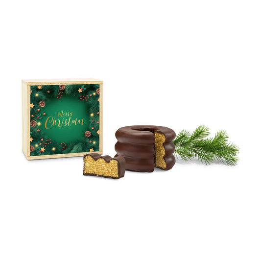 Baumkuchen in Holzbox