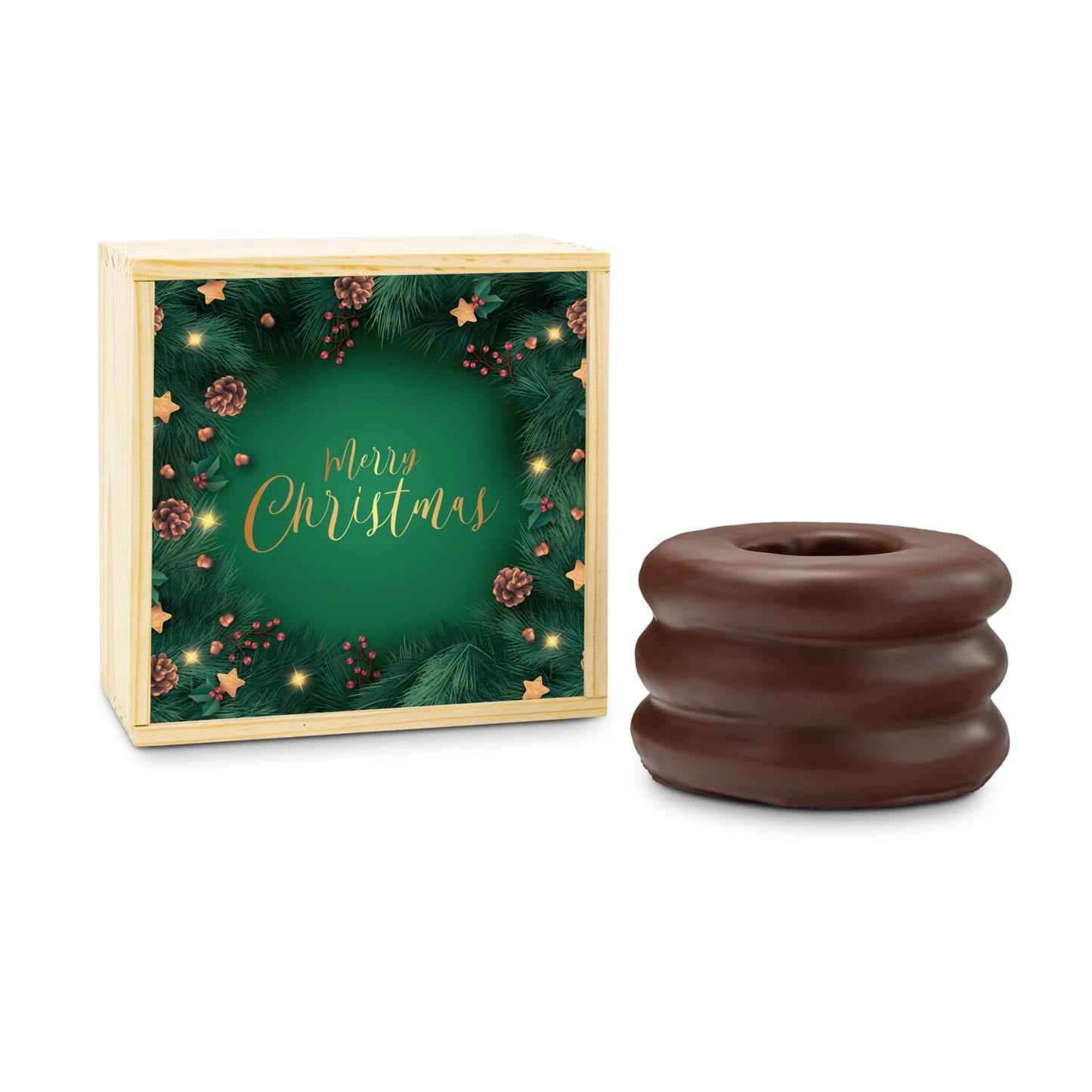 Baumkuchen in Holzbox