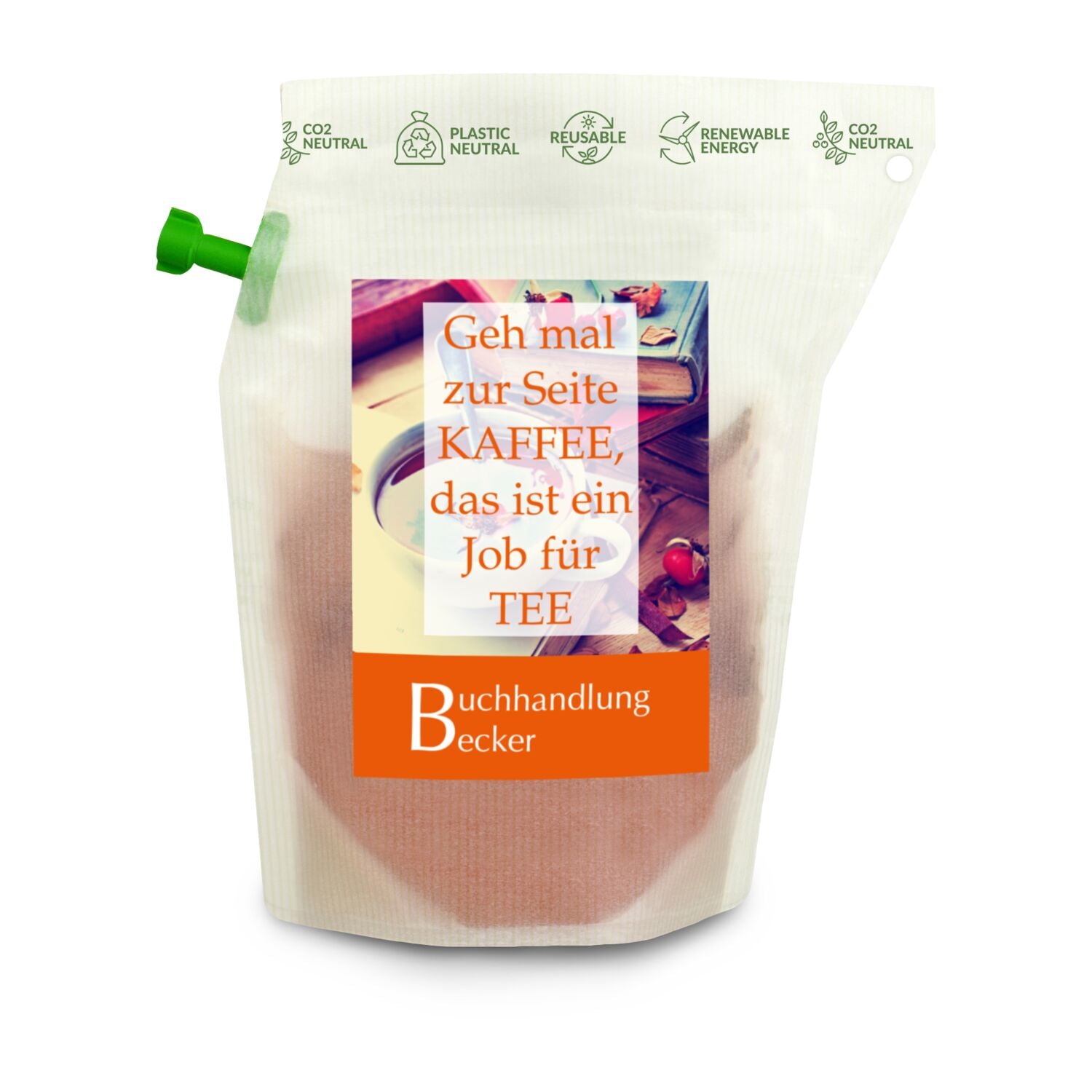 Tee-Brühbeutel, Bleiben Sie Gesund & positiv, Tasty Berry, wiederverwendbar
