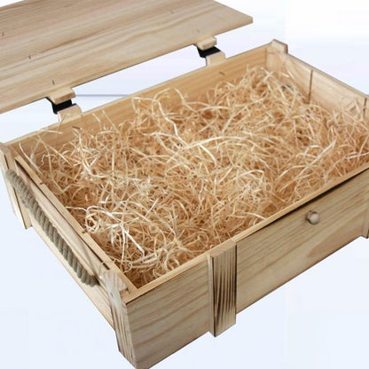 Holzkiste / Holzbox 3er geflammt mit Gravur deines Logos / Designs