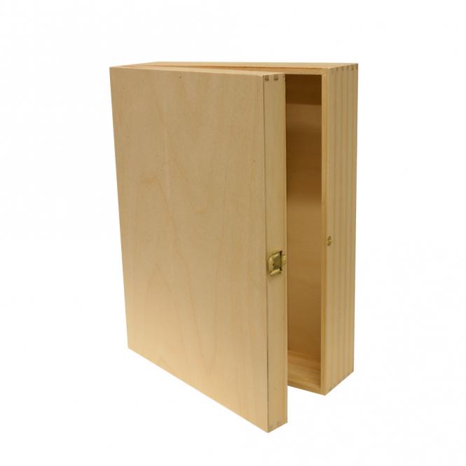 Holzkiste 3er mit Gravur / Fotodruck deines Logos / Designs