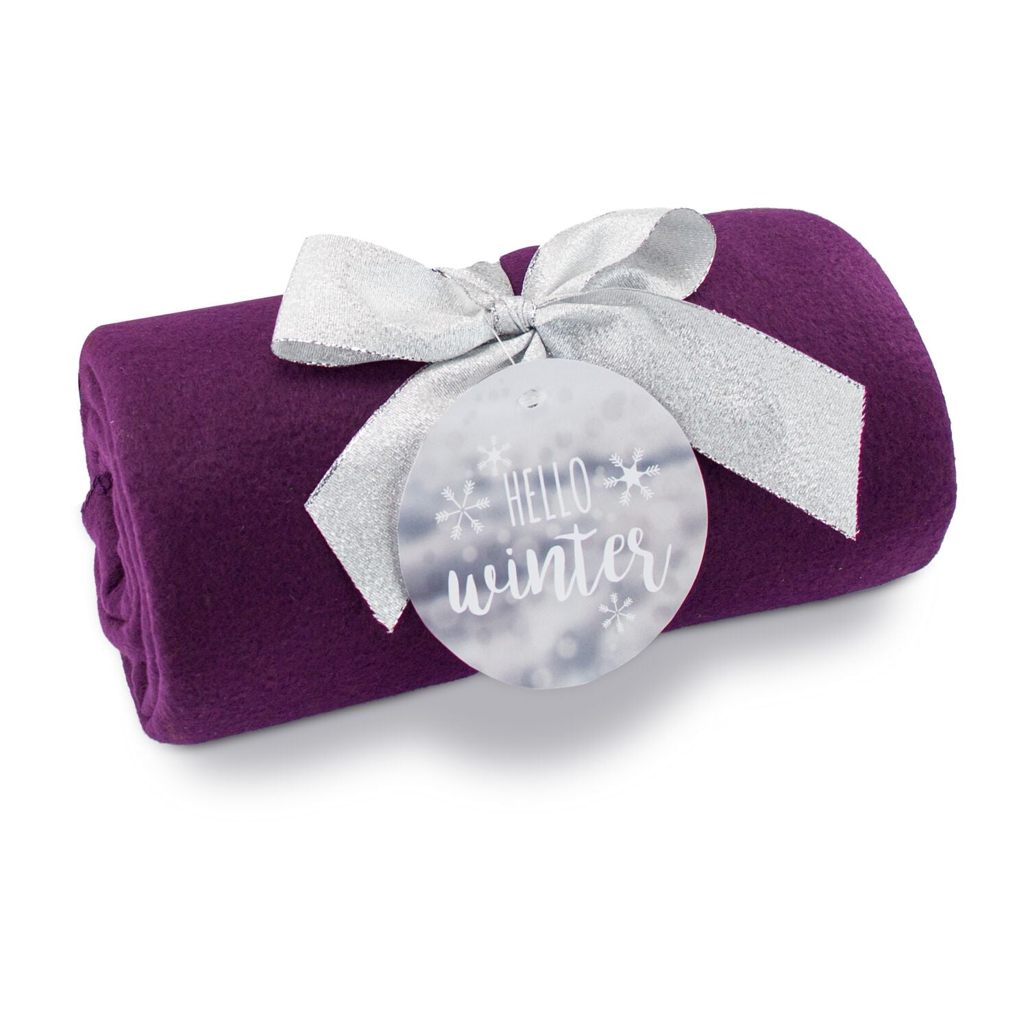 Fleecedecke Winter lila