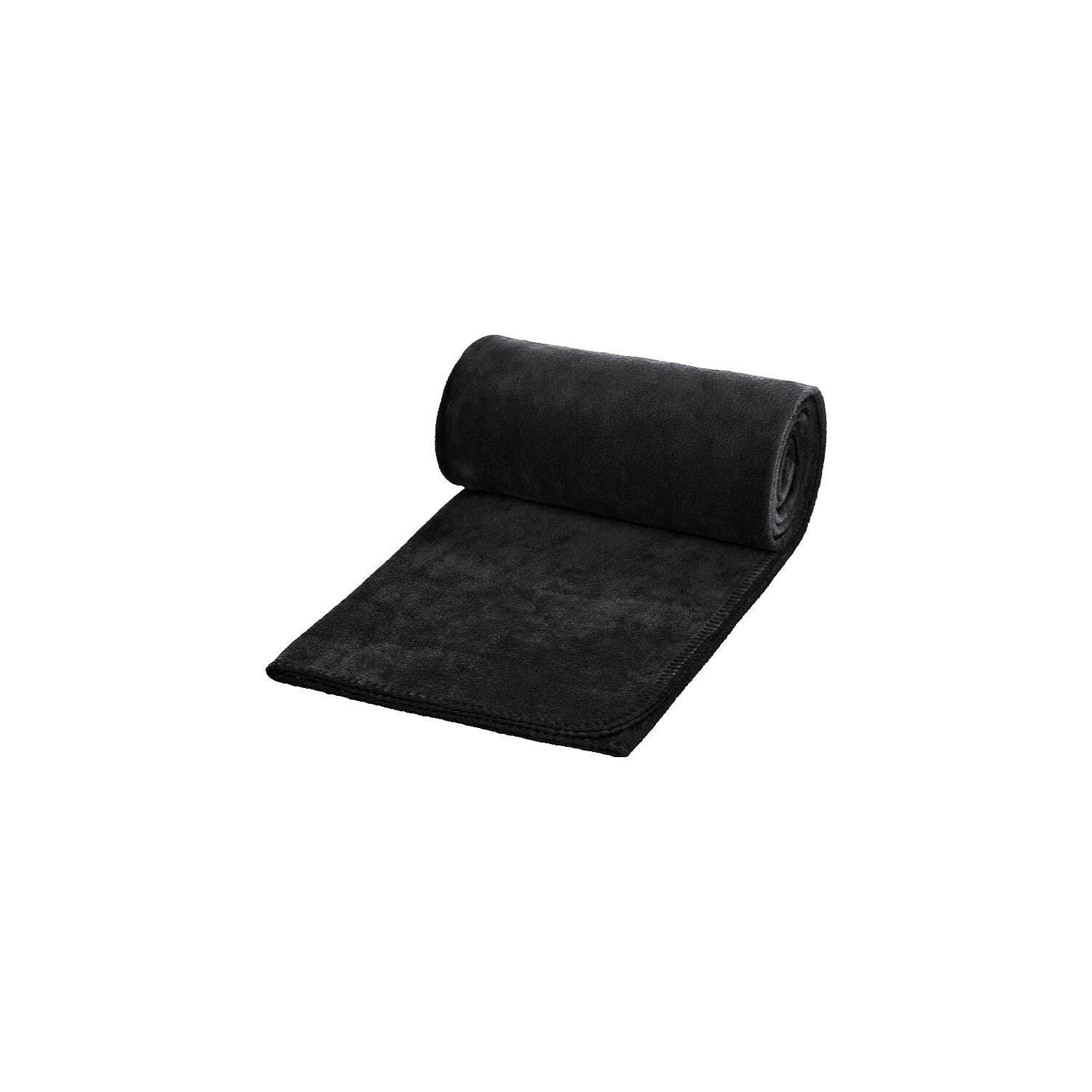 Fleecedecke Basic schwarz