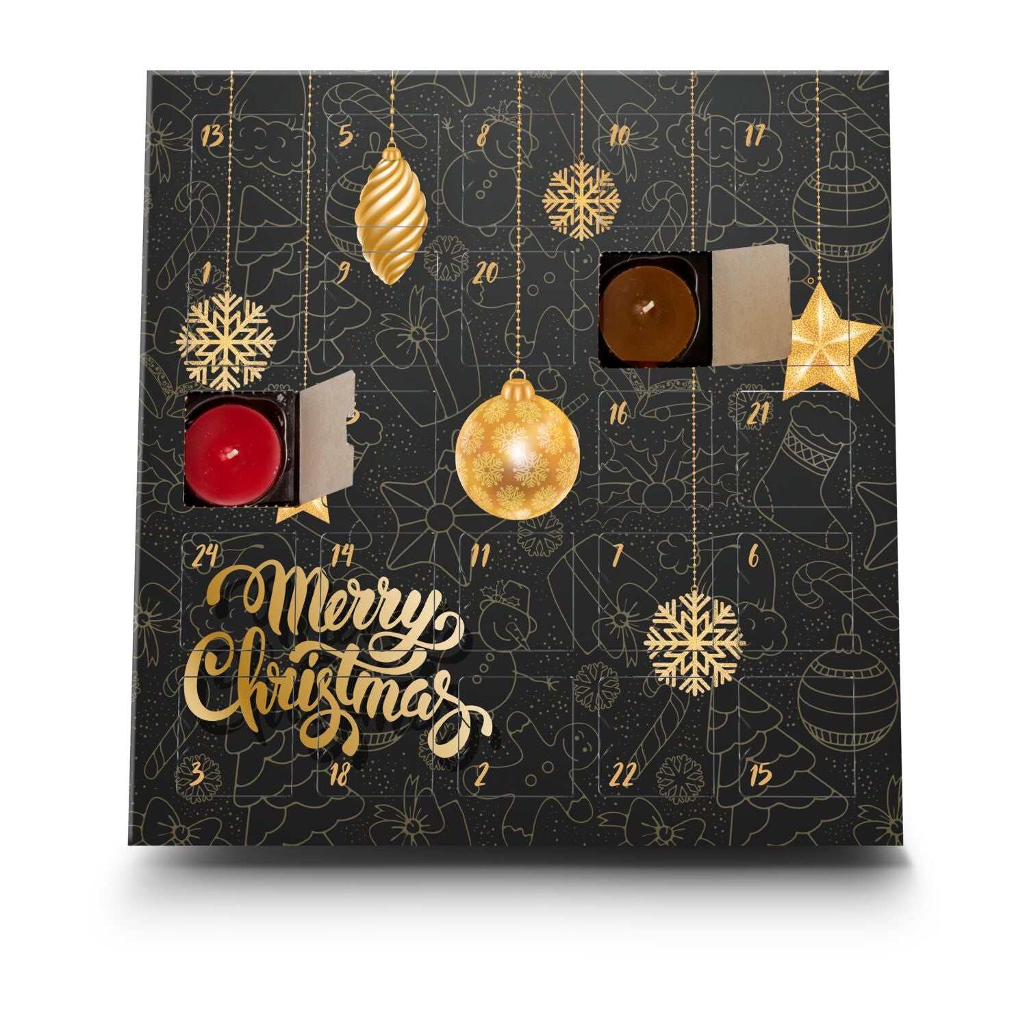 Duftkerzen Adventskalender Merry Christmas