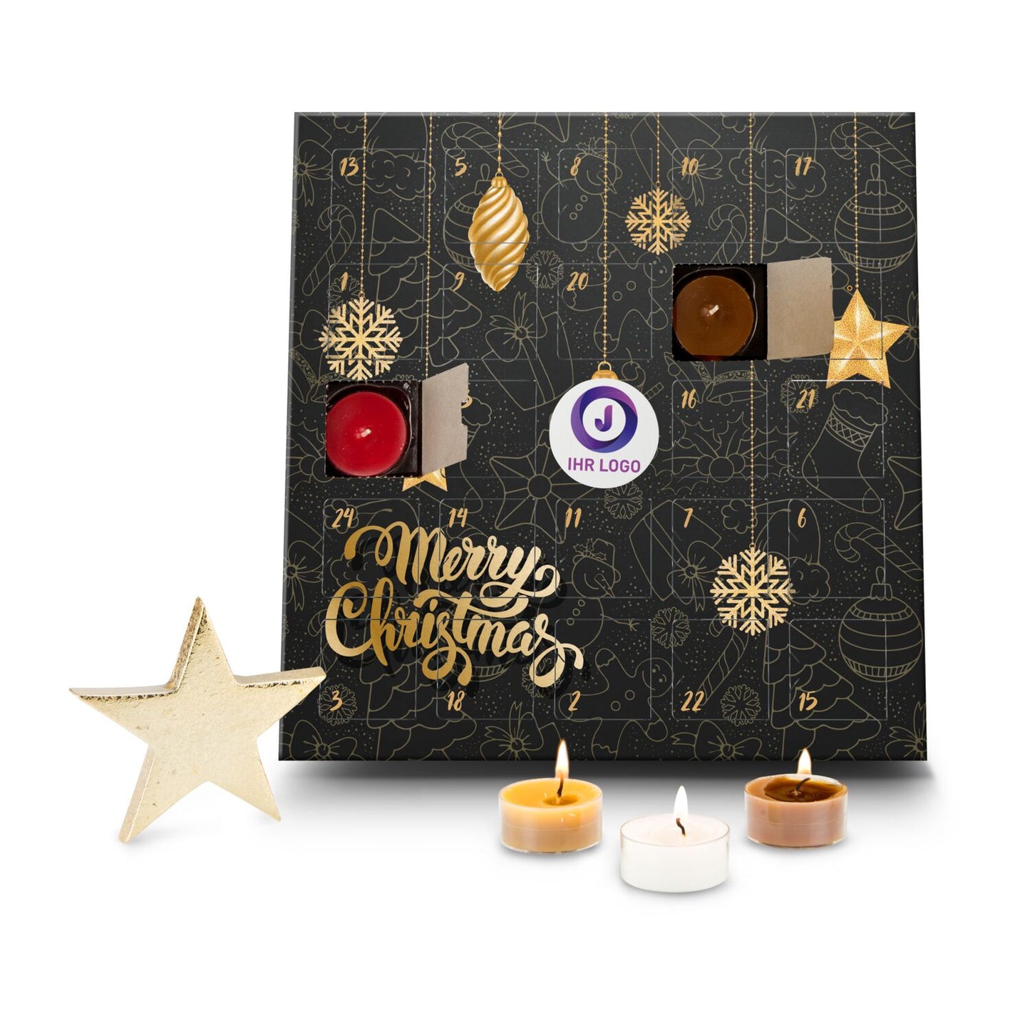 Duftkerzen Adventskalender Merry Christmas