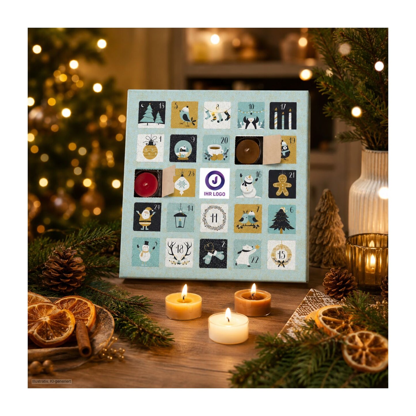 Duftkerzen Adventskalender Charming Christmas