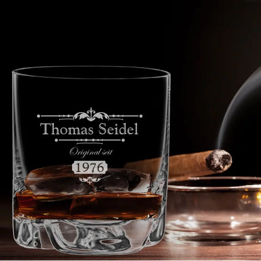 Whiskey glass with your own engraving