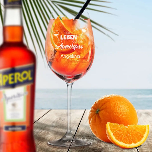 Dein persönliches Aperol Spritz Glas mit deinem Wunschnamen