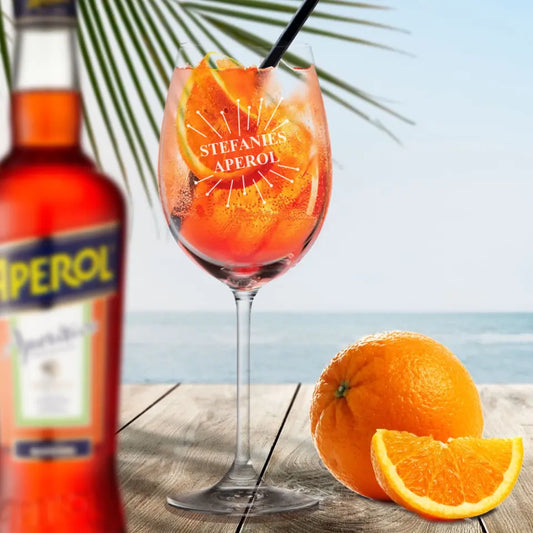 Aperol Spritz Glas mit Gravur deines Namens