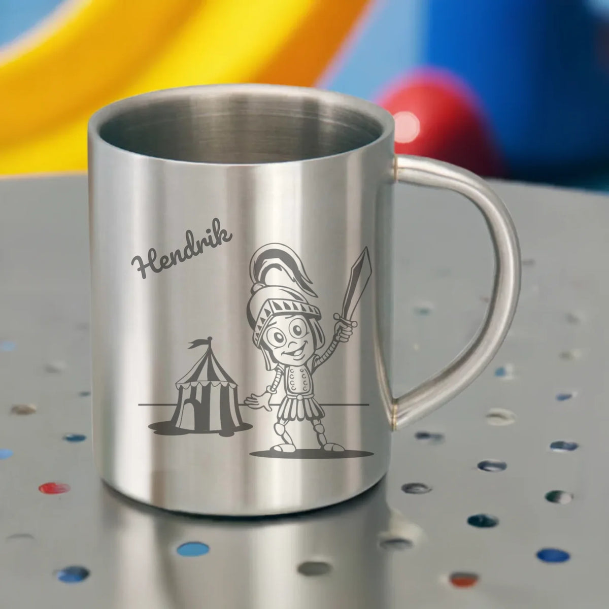 Edelstahlbecher / Edelstahltasse mit Gravur individuell für Kinder mit – Eve Agsten