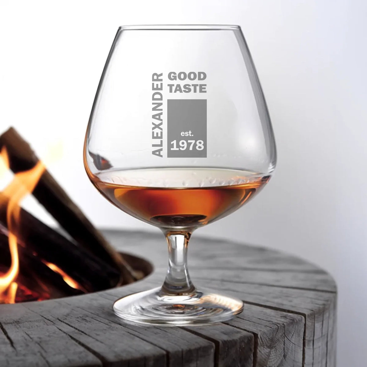 Cognacschwenker/ Weinbrandglas mit Name graviert – Eve Agsten