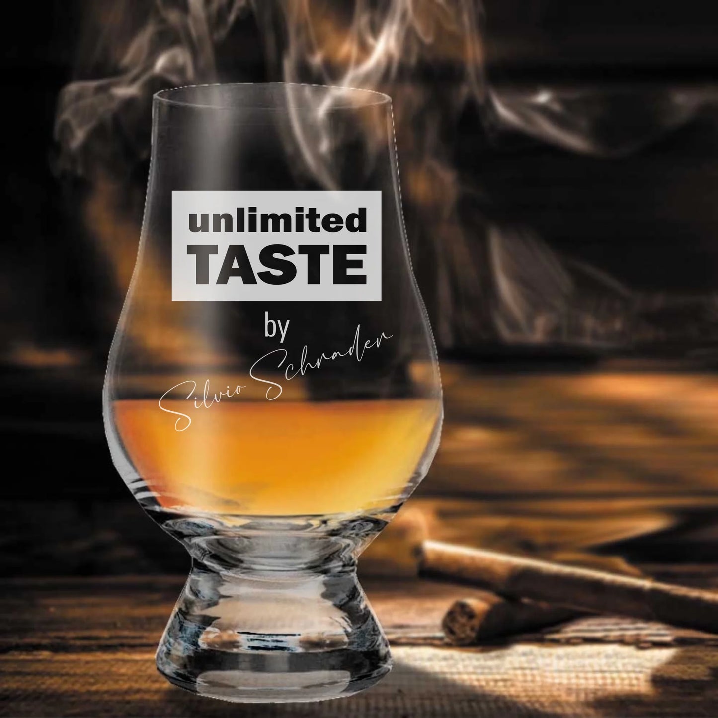 Nosing Whiskyglas Glencairn mit Namensgravur
