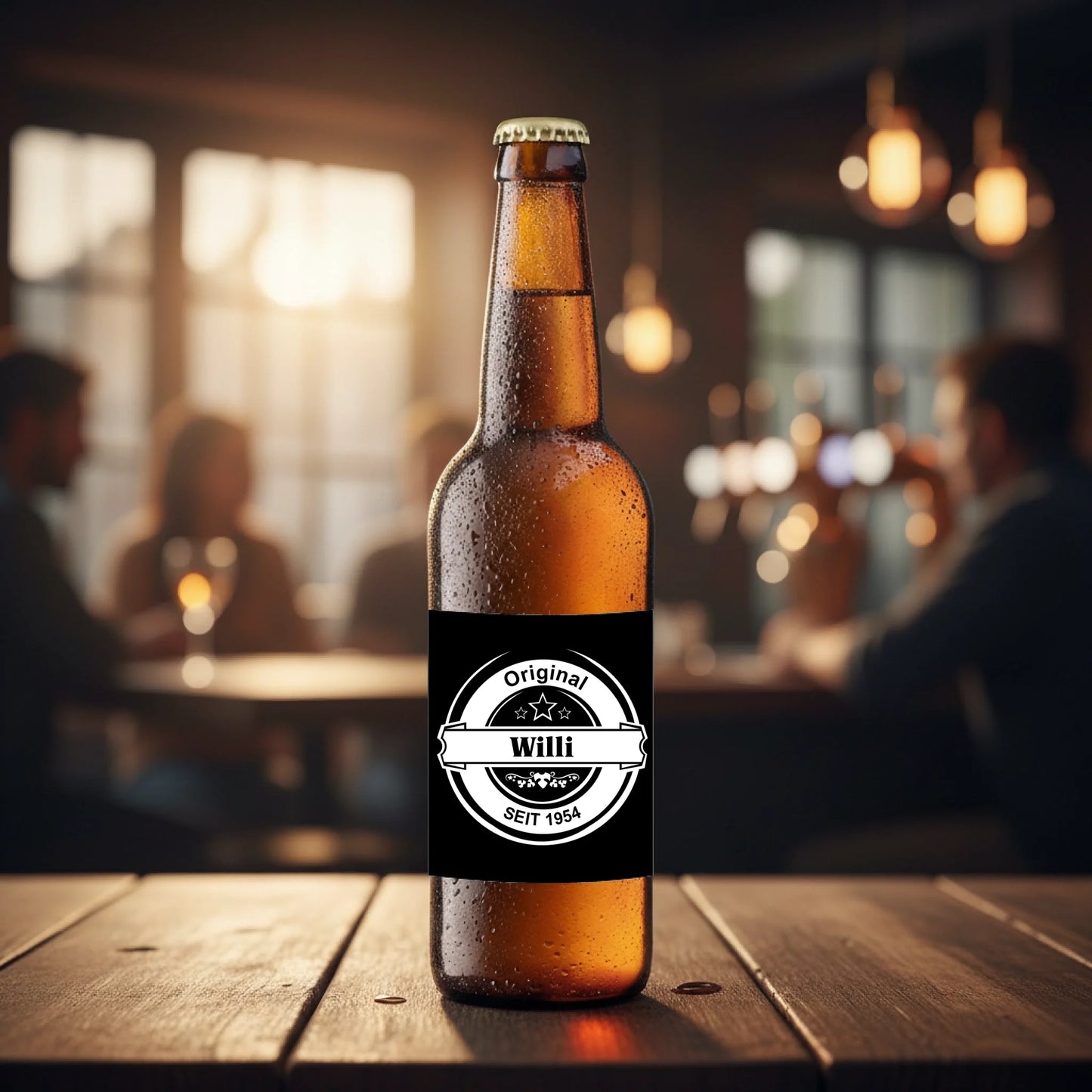 Etikett für Bierflaschen mit Fotodruck deines Logos / Gravur