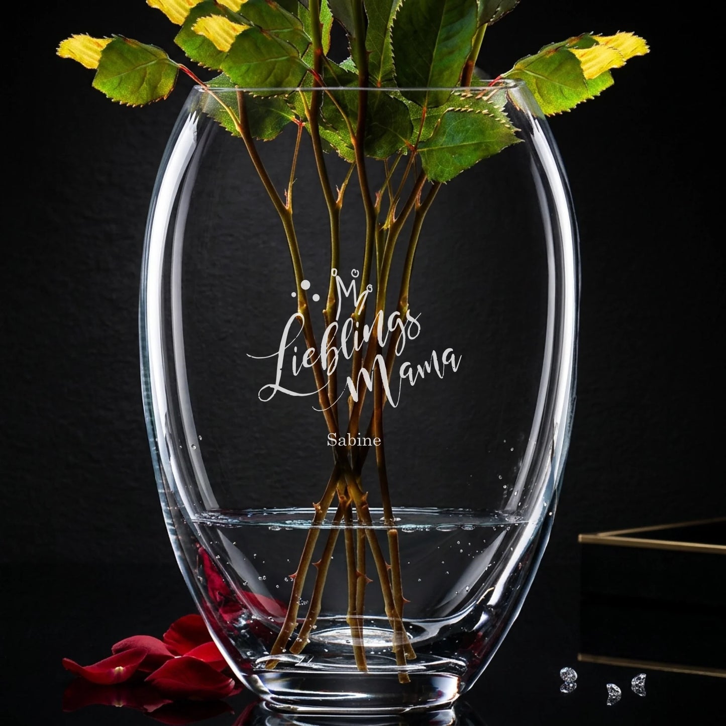 Blumenvase mit Gravur für deinen Lieblingsmenschen