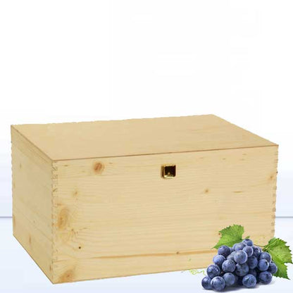Holzkiste 6er mit Gravur deines Logos / Designs