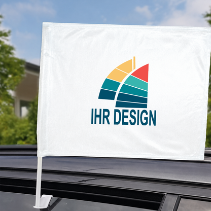Autofahne mit Fotodruck deines Logos / Designs