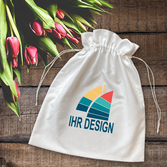 Großer Geschenkbeutel / Beutel mit Fotodruck deines Logos / Designs