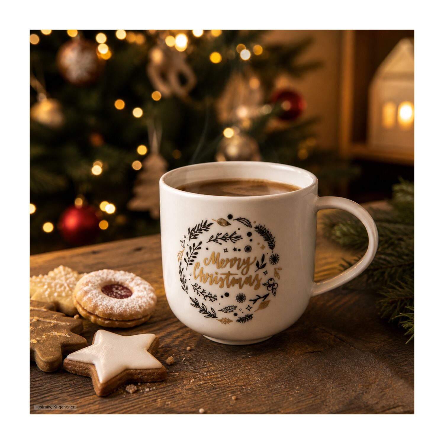 Weihnachtliche Teetasse
