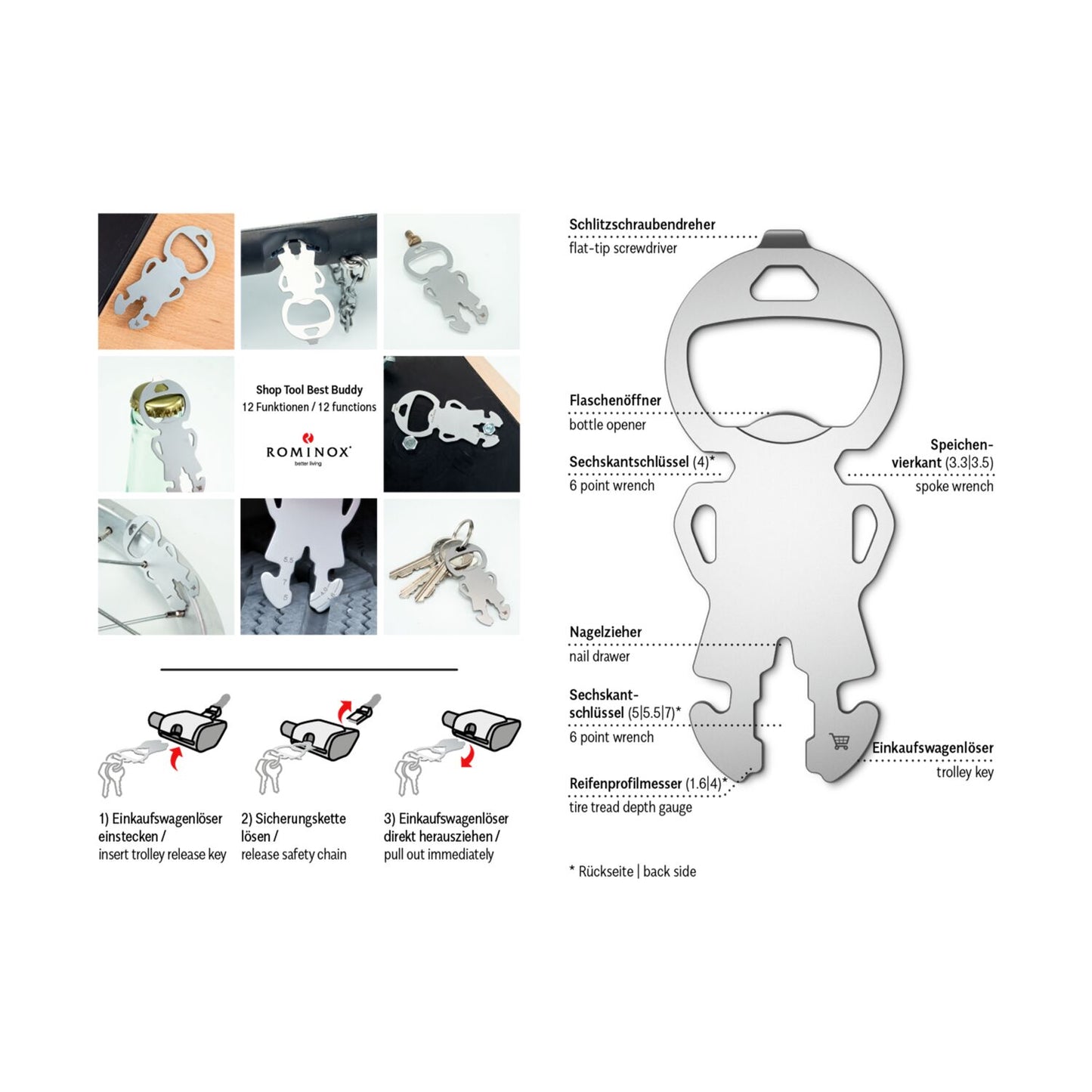 Best Buddy - das lustige Multitool mit 12 Funktionen und deinem Logo