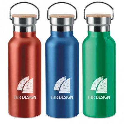 Isolierkanne mit Gravur deines Logos / Designs 0,5 l (optional mit Namen)