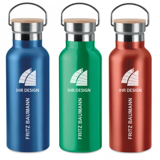 Isolierkanne mit Gravur deines Logos / Designs 0,5 l (optional mit Namen)