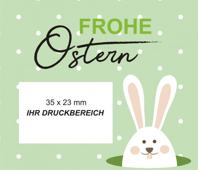 Sektflasche "Frohe Ostern" mit Fotodruck deines Logos / Designs