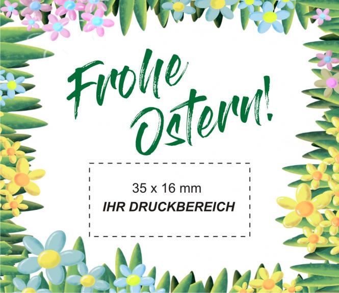 Sektflasche "Frohe Ostern" mit Fotodruck deines Logos / Designs