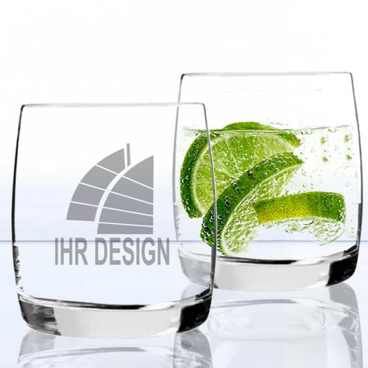 Gin Glas mit Gravur deines Logos / Designs