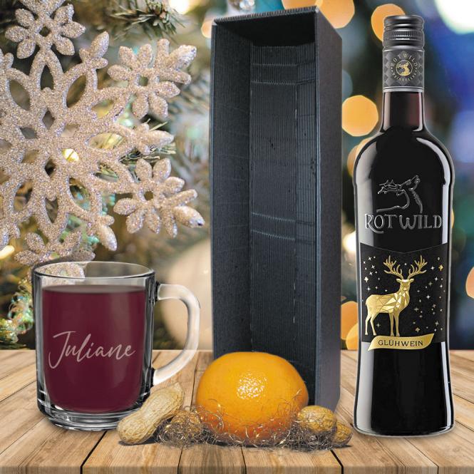 Glühwein-Geschenk-Set mit Namensliste