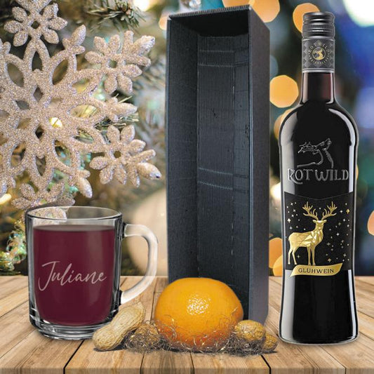Glühwein-Geschenk-Set mit Namensliste