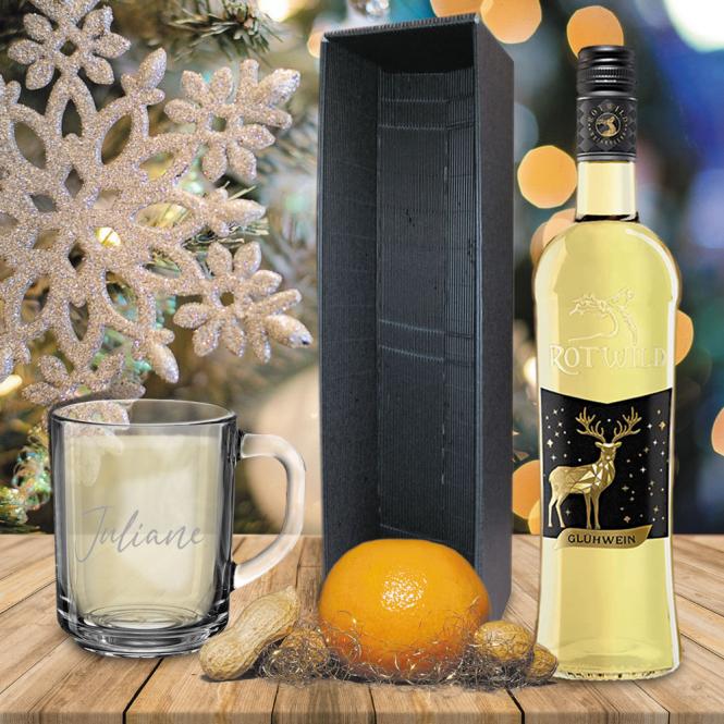 Glühwein-Geschenk-Set mit Namensliste