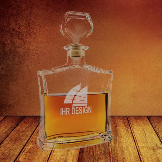 Whiskykaraffe mit Gravur deines Logos / Designs