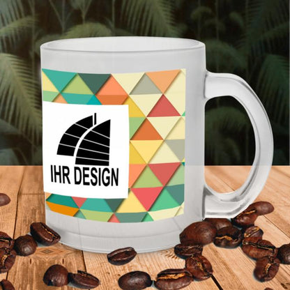 Glastasse / Kaffeetasse mit Fotodruck deines Logos / Designs