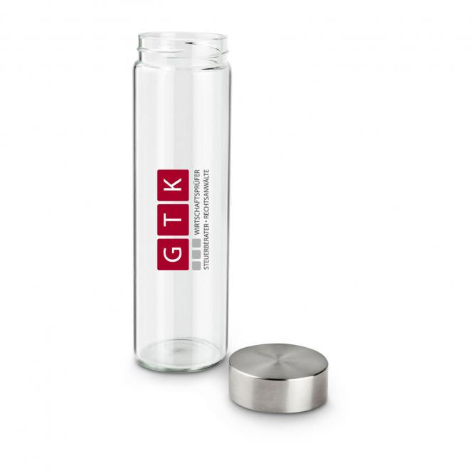 Glaskaraffe / Wasser-Karaffe mit Gravur / Fotodruck deines Logos / Designs 500 ml
