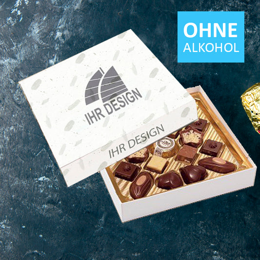 Lindt Pralinen alkoholfrei mit Fotodruck deines Logos / Designs (96 g)