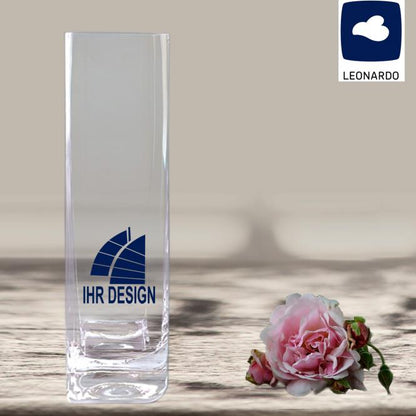 Leonardo Vase mit Gravur / Vollfarbdruck deines Logos