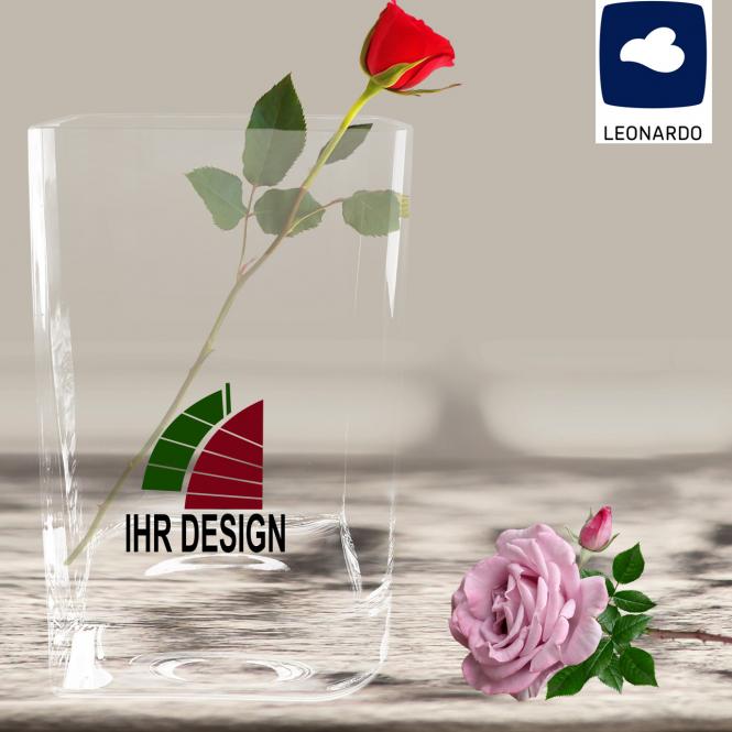 Blumen-Vase von Leonardo mit Gravur / Vollfarbdruck deines Logos / Designs